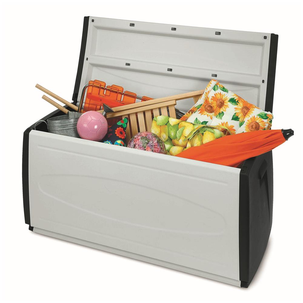 Contenitore Home Storage Box 120 qblack baule in resina L120 x P54 x H57 - Foto 2