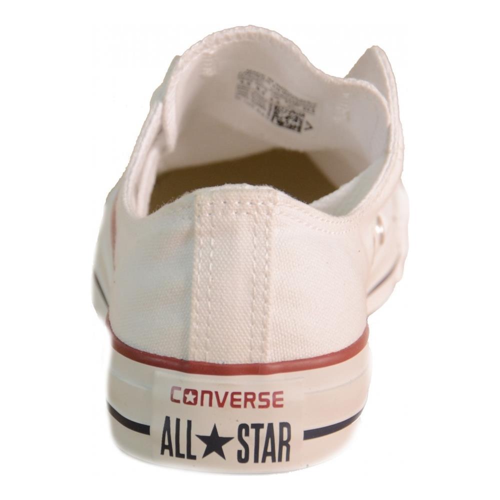 All Star Scarpe Uomo Donna Bianche Basse Tela Ox Optic 46,5 - Foto 2