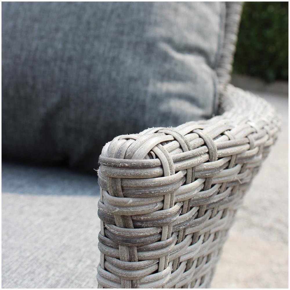 Xenium - Salotto Da Giardino Completo Di Cuscini Intreccio In Rattan Sintetico - Foto 2