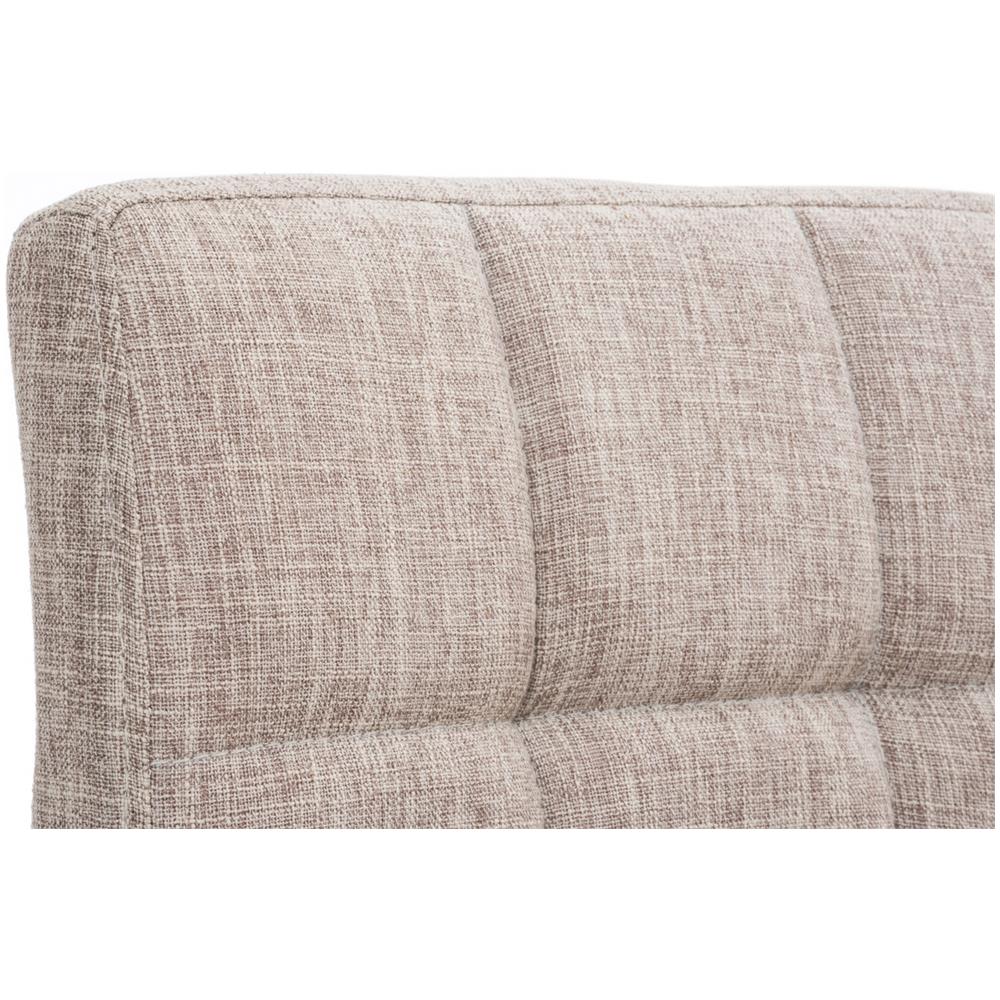 Sgabello Bar PERU con Fodera in Tessuto | Sgabello Alto Girevole a 360° e Regolabile in Altezza 64 - 84 cm | Sgabello con Poggiapiedi | Sgabello Cucina con Schienale Imbottito ed Eleganti Cuciture | Sedia Cucina Moderna crema - Foto 5