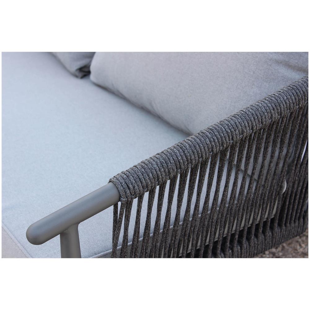 Kishori - Salotto Da Giardino In Alluminio E Corda 4 Posti - Foto 2