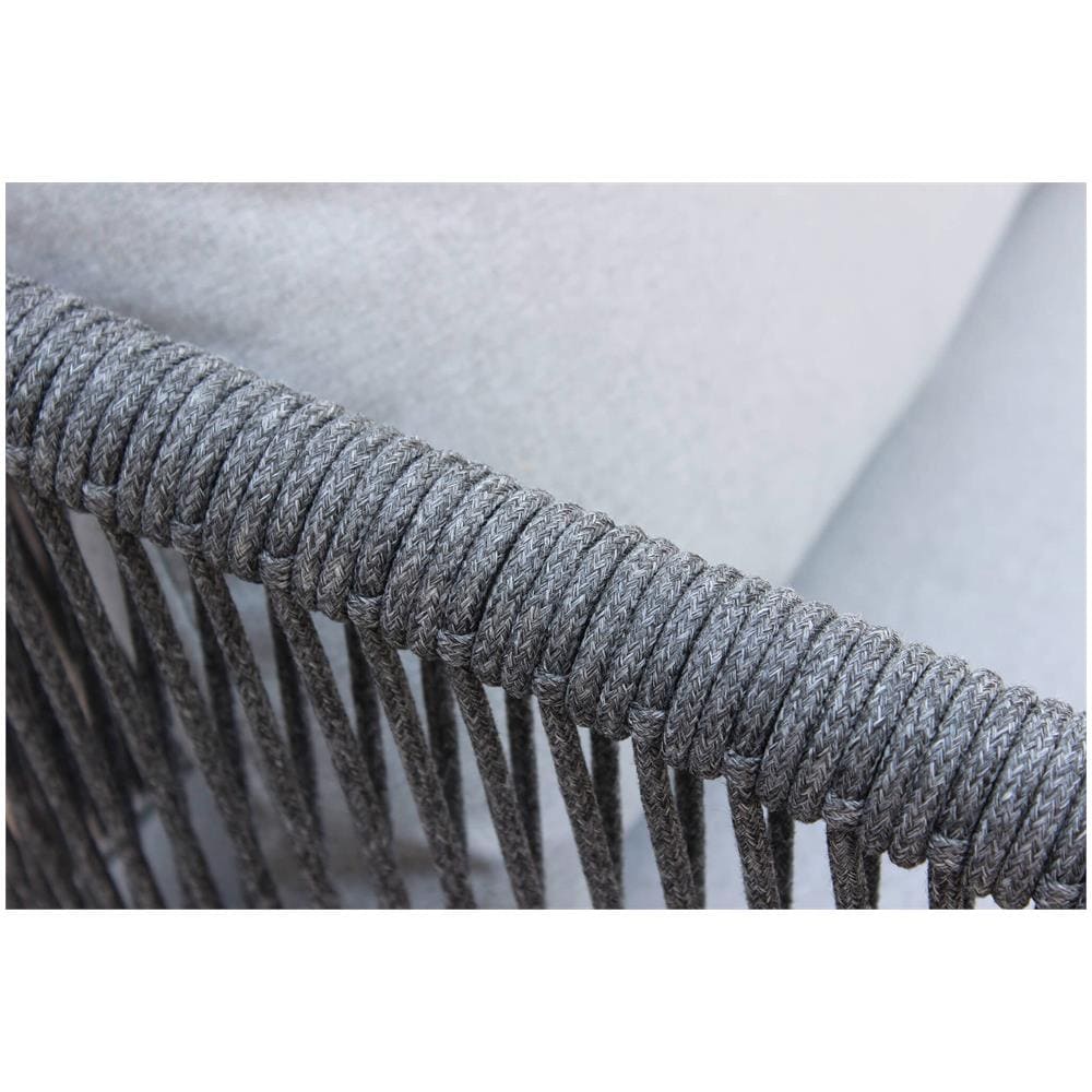 Kishori - Salotto Da Giardino In Alluminio E Corda 4 Posti - Foto 4