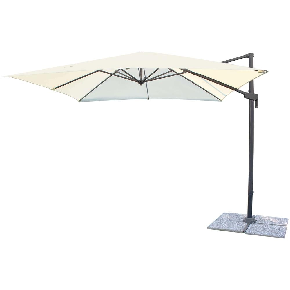 Ombrellone Newton 200x300 Cm, Écru Beige - Foto 1