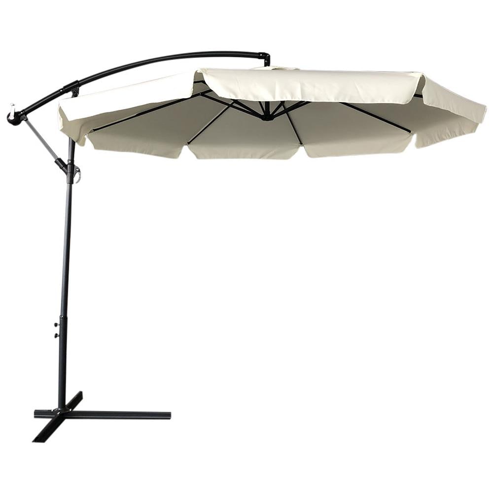 GYMAX Ombrellone da Balcone 3x3 M, con Luci Solari | WhichOne