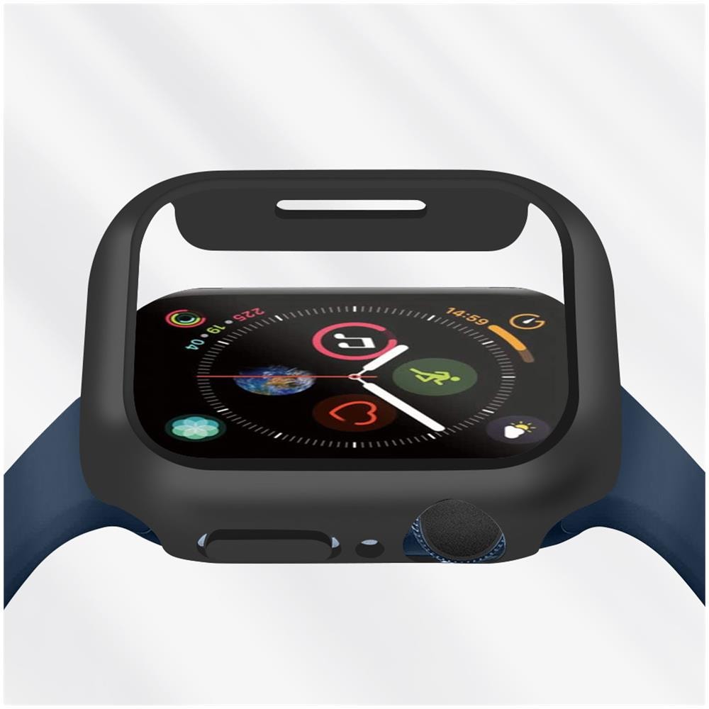 Cover Per Apple Watch Serie 7 (41mm) Rigida Finitura Soft-touch Enkay Nera - Foto 5