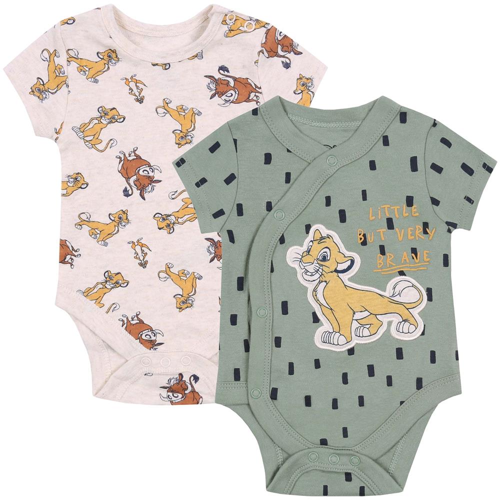 SARCIA.EU - 2x Body A Maniche Corte Per Neonato, Il Re Leone Disney 0-1 M 56  Cm - ePRICE