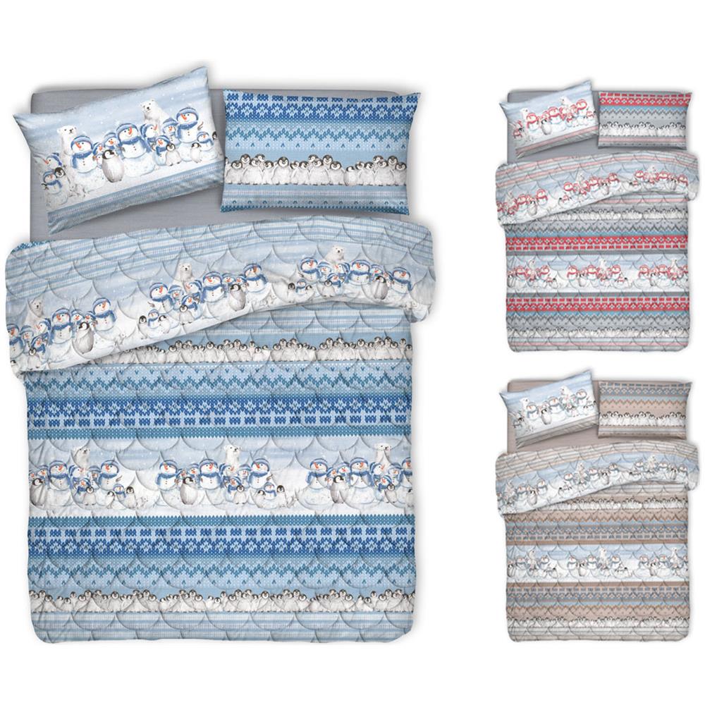 Trapunta Piumone Invernale Linea Pensieri Delicati Disegno Inverno Polare Singolo Beige - Foto 2