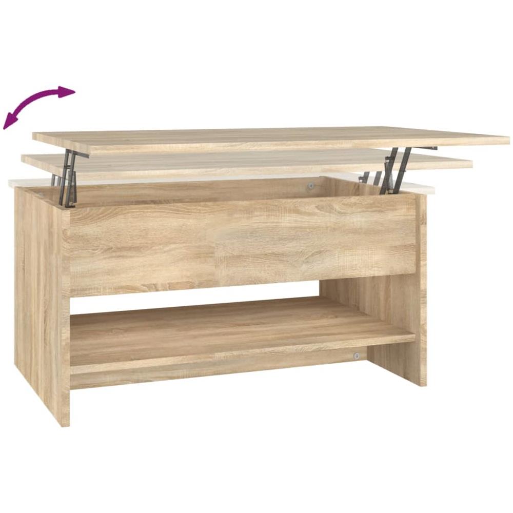 Tavolino Da Salotto Rovere Sonoma 80x50x40 Cm Legno Multistrato - Foto 7