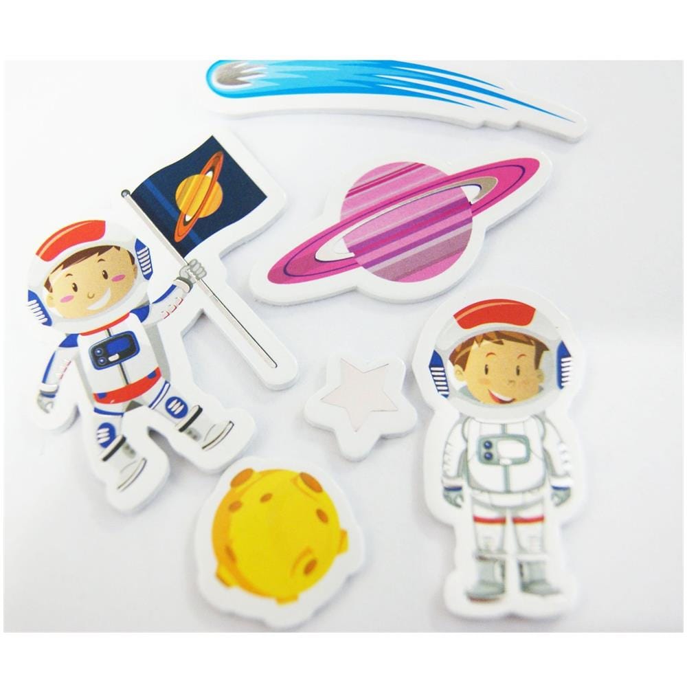 30 Adesivi - Schiuma Eva - Cosmonauta - Oro - Foto 1