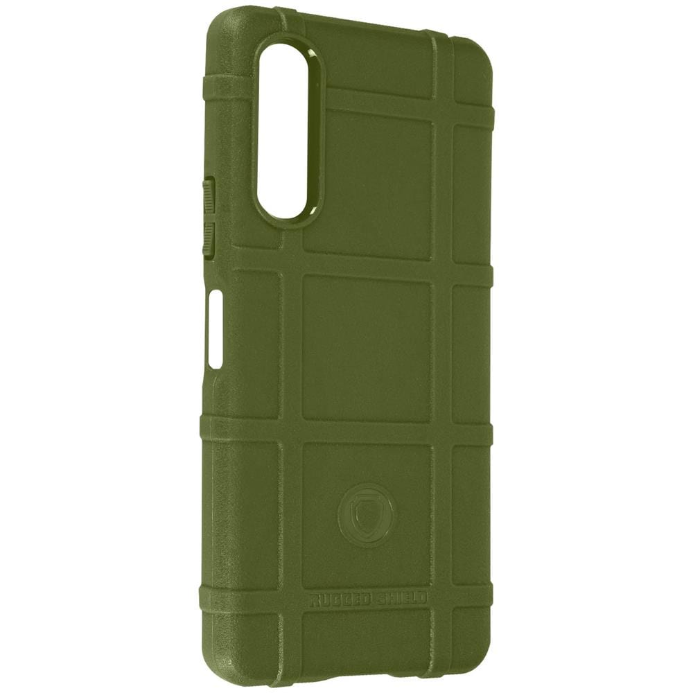 Cover Per Xperia 10 V / 10 Vi, Silicone Antiscivolo Rilievo Rugged Shield Kaki - Foto 5