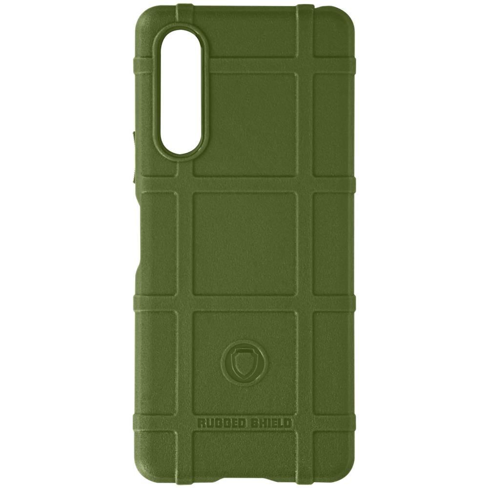 Cover Per Xperia 10 V / 10 Vi, Silicone Antiscivolo Rilievo Rugged Shield Kaki - Foto 1