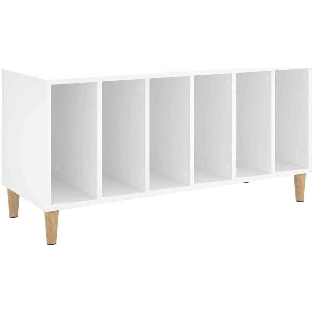 Mobile Porta Dischi Bianco 100x38x48 cm in Legno Multistrato - Foto 1