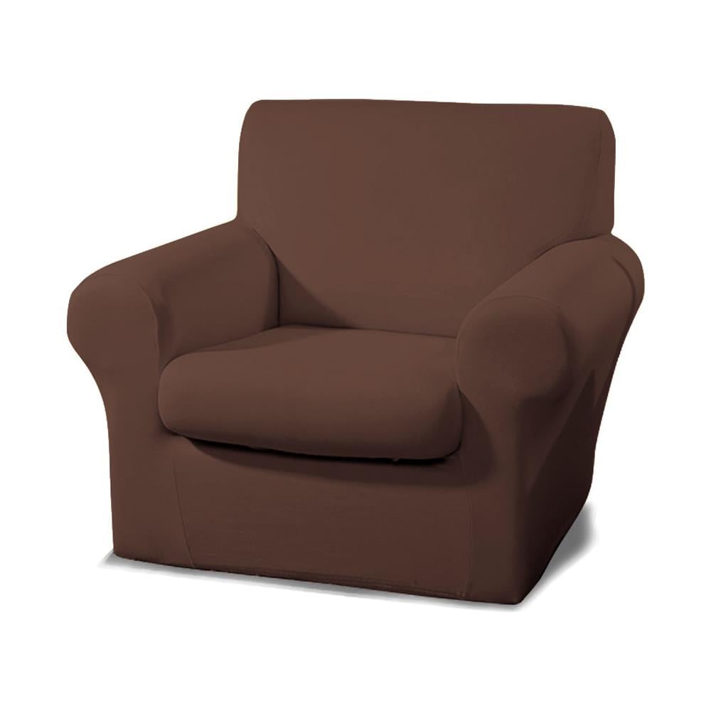 Copridivano Antimacchia Elasticizzato Protettivo Impermeabile Genius Tinta Unita Poltrona Marrone 1013 - Foto 1