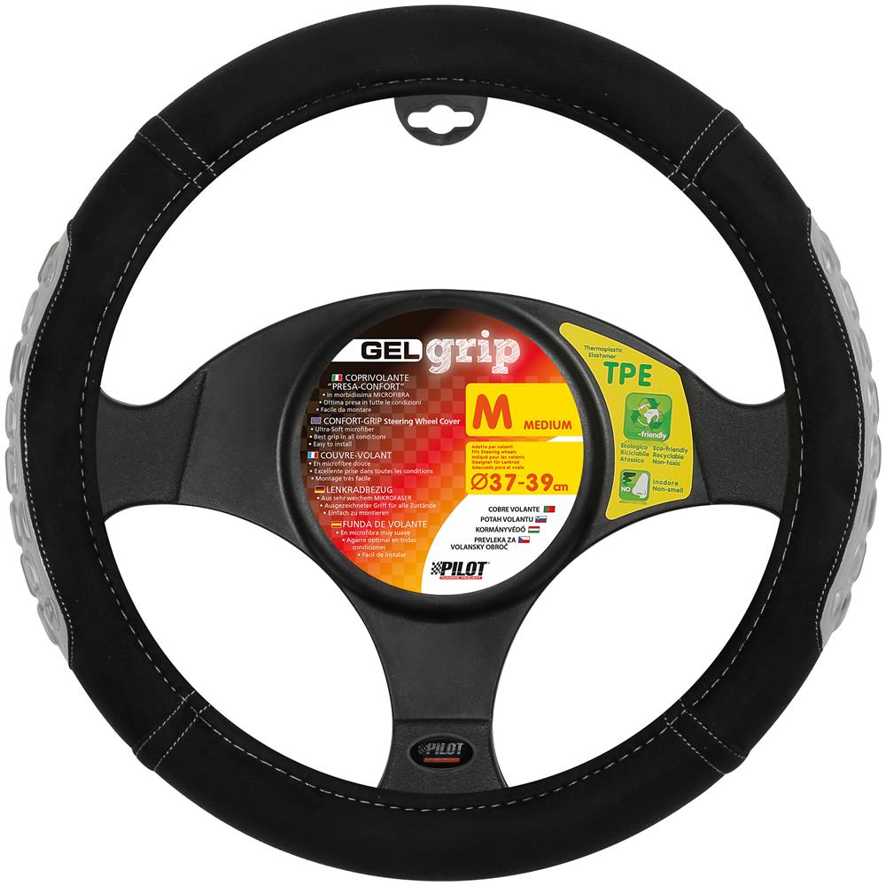 Gel Grip, Coprivolante In Microfibra - M - ? 37/39 Cm - Grigio - Foto 1