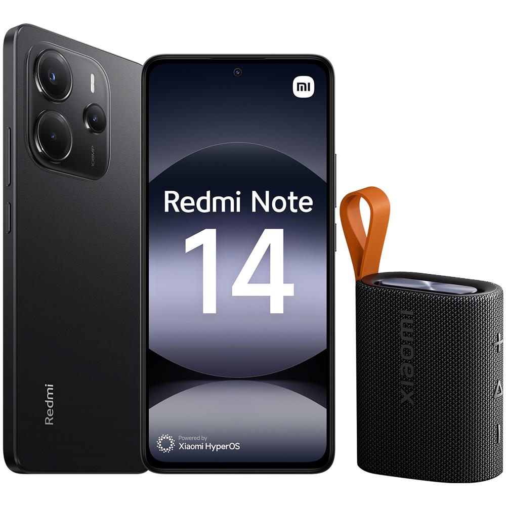 Redmi Note 14 4G 256GB 8GB Ram Display 6.67" Main Camera 108MP Dual nanolSim Ibrida USB tipo-C Android Helio G99 Ultra 5500mAh Midnight Black + Xiaomi Sound Pocket (Bundle) - Foto 1