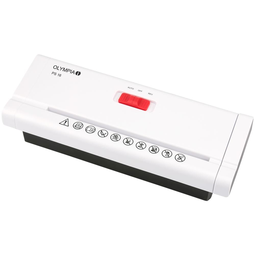 Distruggidocumenti a Strisce PS 16 Automatico capacità di 6 fogli - Bianco - Foto 5