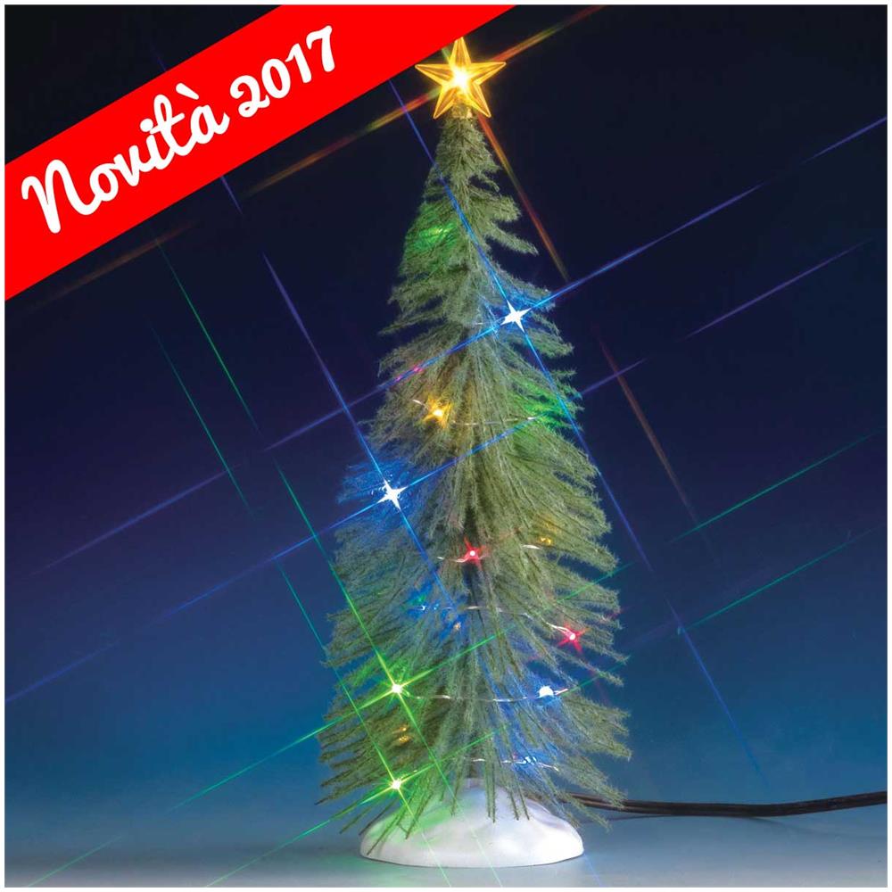 Abete Con Luci Multicolore - Chasing Multi Light Spruce Tree Grande Cod 74265 - Foto 1