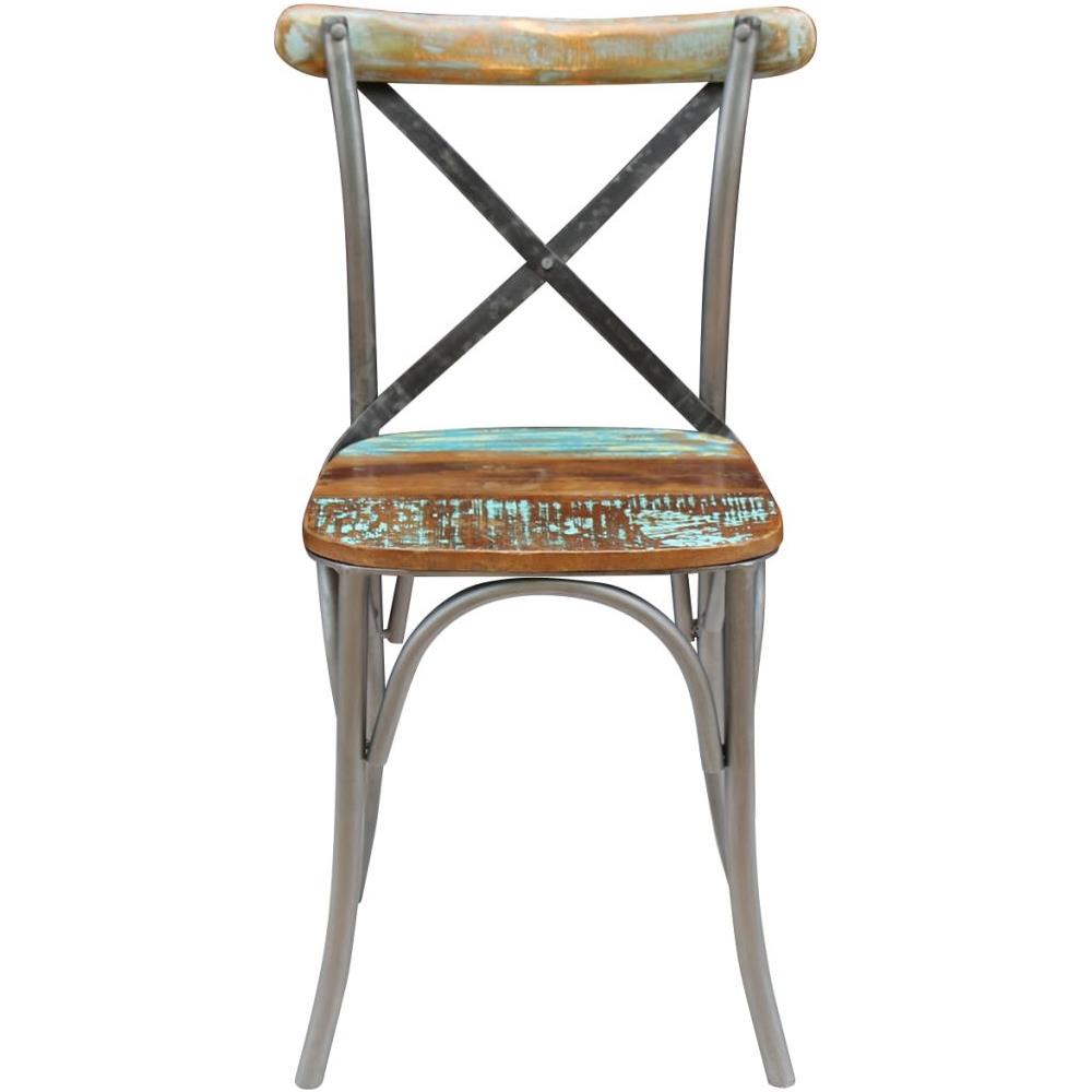 6 Pz Sedie Sala Da Pranzo Legno Massello Reciclato 51x52x84 Cm - Foto 16