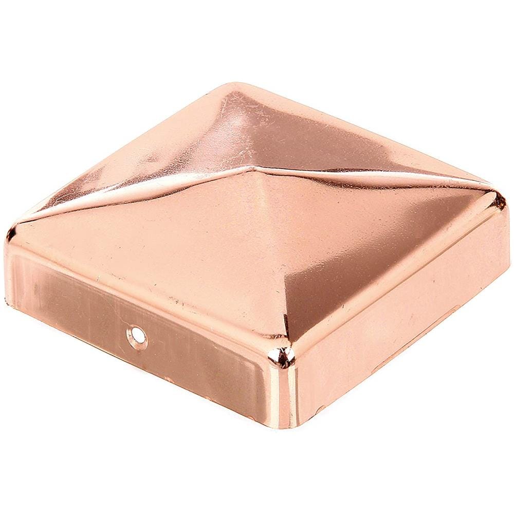 217297, Copripalo Per Pali In Legno, Forma Piatta, Materiale: Rame, 90 X 90 Mm / 1 Pz. - Foto 1