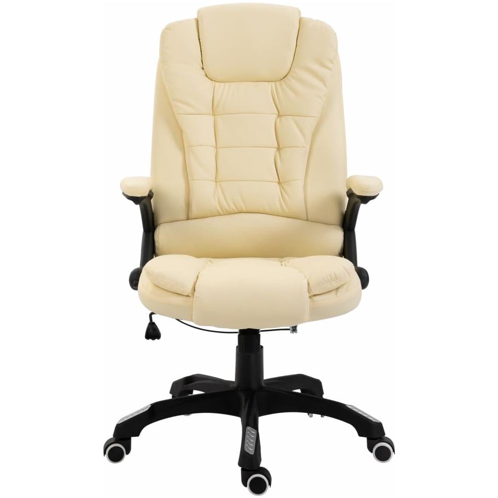 Sedia Da Ufficio Crema In Similpelle - Foto 2