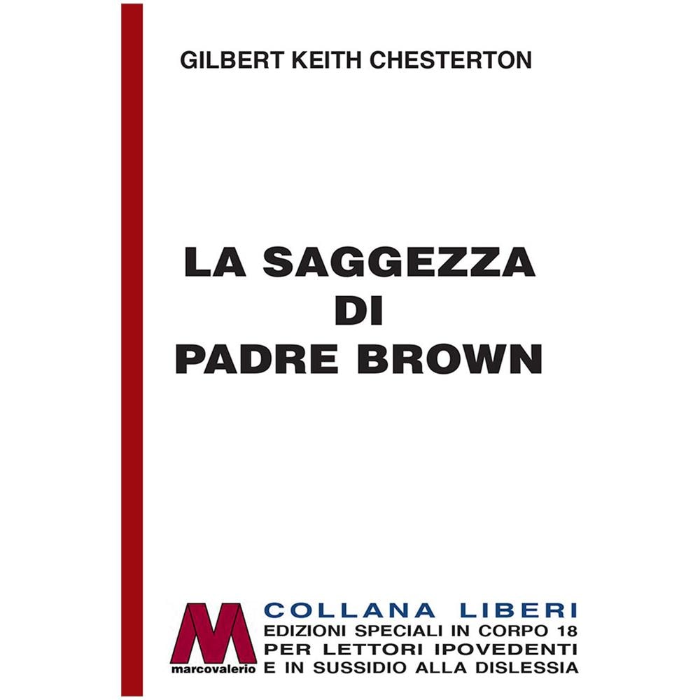 Gilbert Keith Chesterton - La saggezza di padre Brown. Ediz. per ipovedenti - Foto 1
