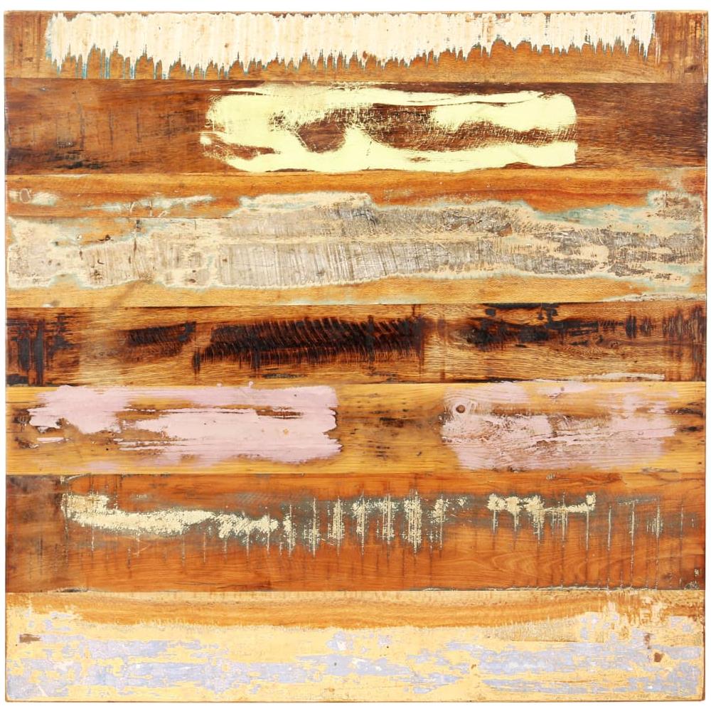 Piano Del Tavolo Quadrato 70x70cm 25-27 Mm Massello Di Recupero - Foto 2