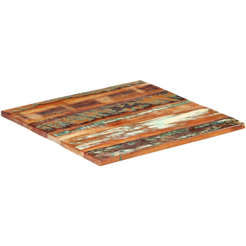 Piano Del Tavolo Quadrato 70x70cm 25-27 Mm Massello Di Recupero - Foto 8