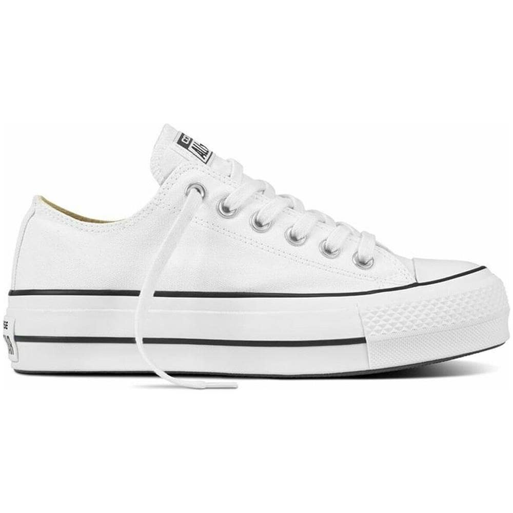 Scarpe Chuck Taylor All Star Platform Ox Lift Taglia 35 Codice 560251c Bianco - Foto 18