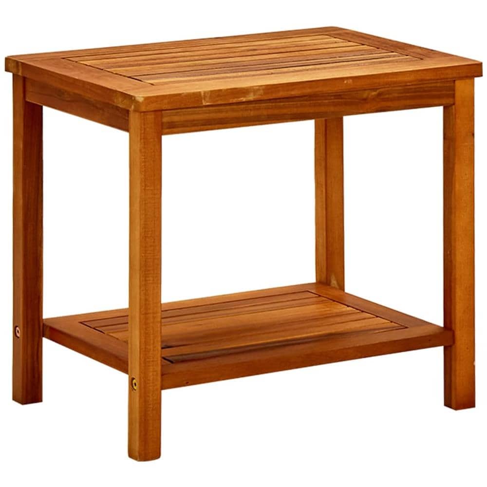 Tavolino Da Salotto 50x35x45 Cm In Legno Massello Di Acacia - Foto 1