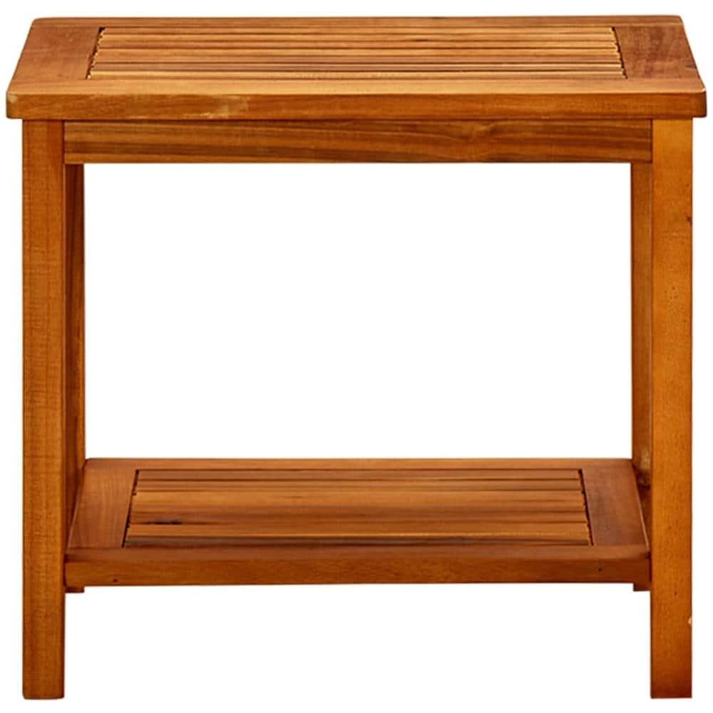 Tavolino Da Salotto 50x35x45 Cm In Legno Massello Di Acacia - Foto 2