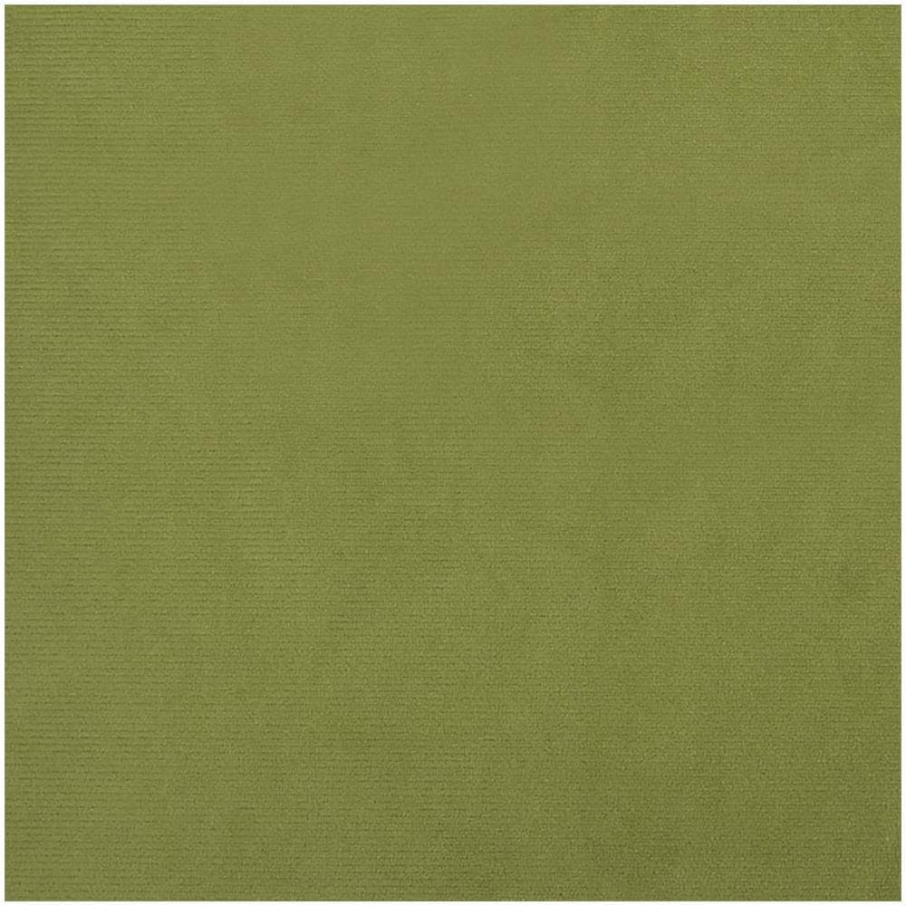 Poggiapiedi Con Gambe In Legno Verde Chiaro In Velluto - Foto 4