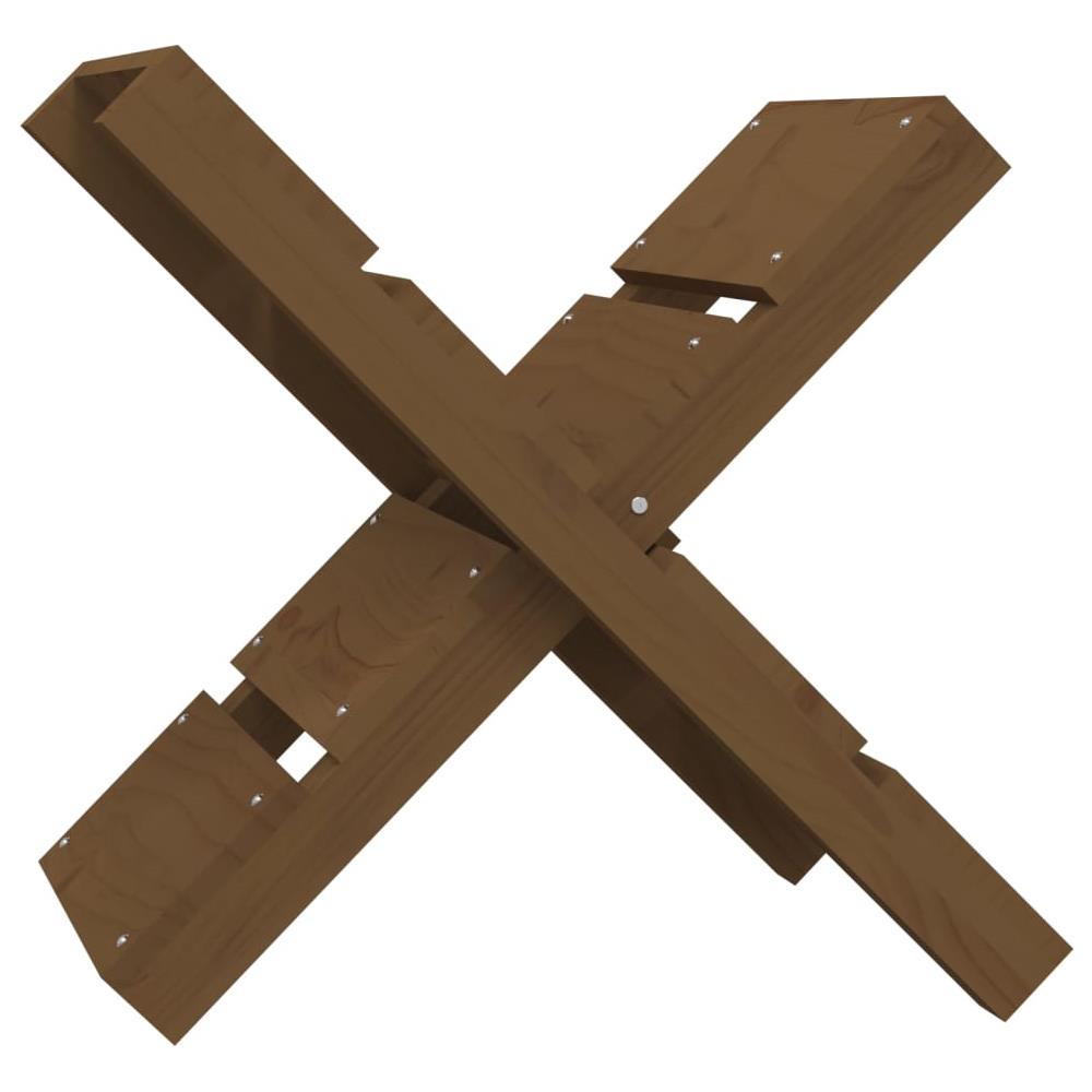 Portaceppi Miele 47x39,5x48 cm in Legno Massello di Pino - Foto 1