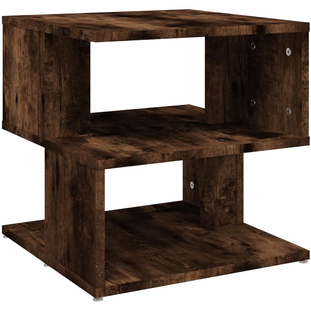 Tavolino Da Salotto Rovere Fumo 40x40x40cm In Legno Multistrato - Foto 2