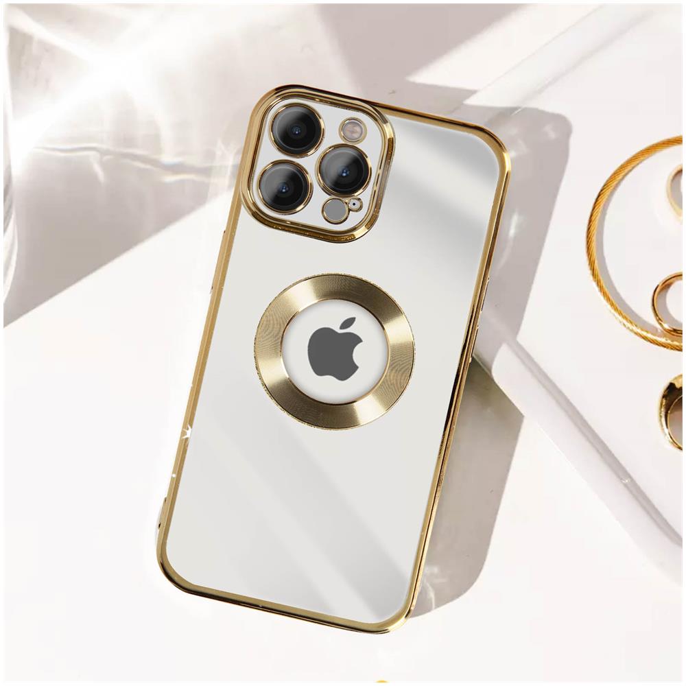 Cover Per Iphone 12 Pro Max Glitter Amovibile Silicone Gel Protecam Spark Oro - Foto 4