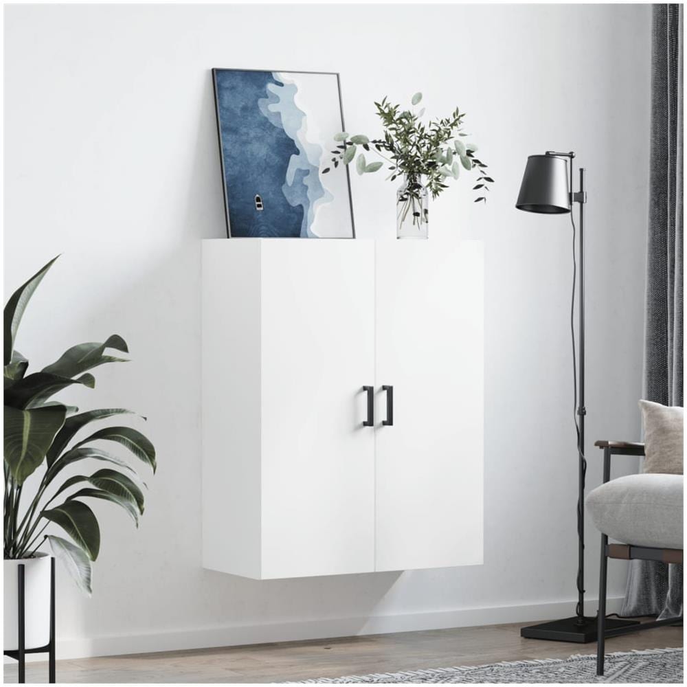 Mobile A Parete Bianco 69,5x34x90 Cm - Foto 3