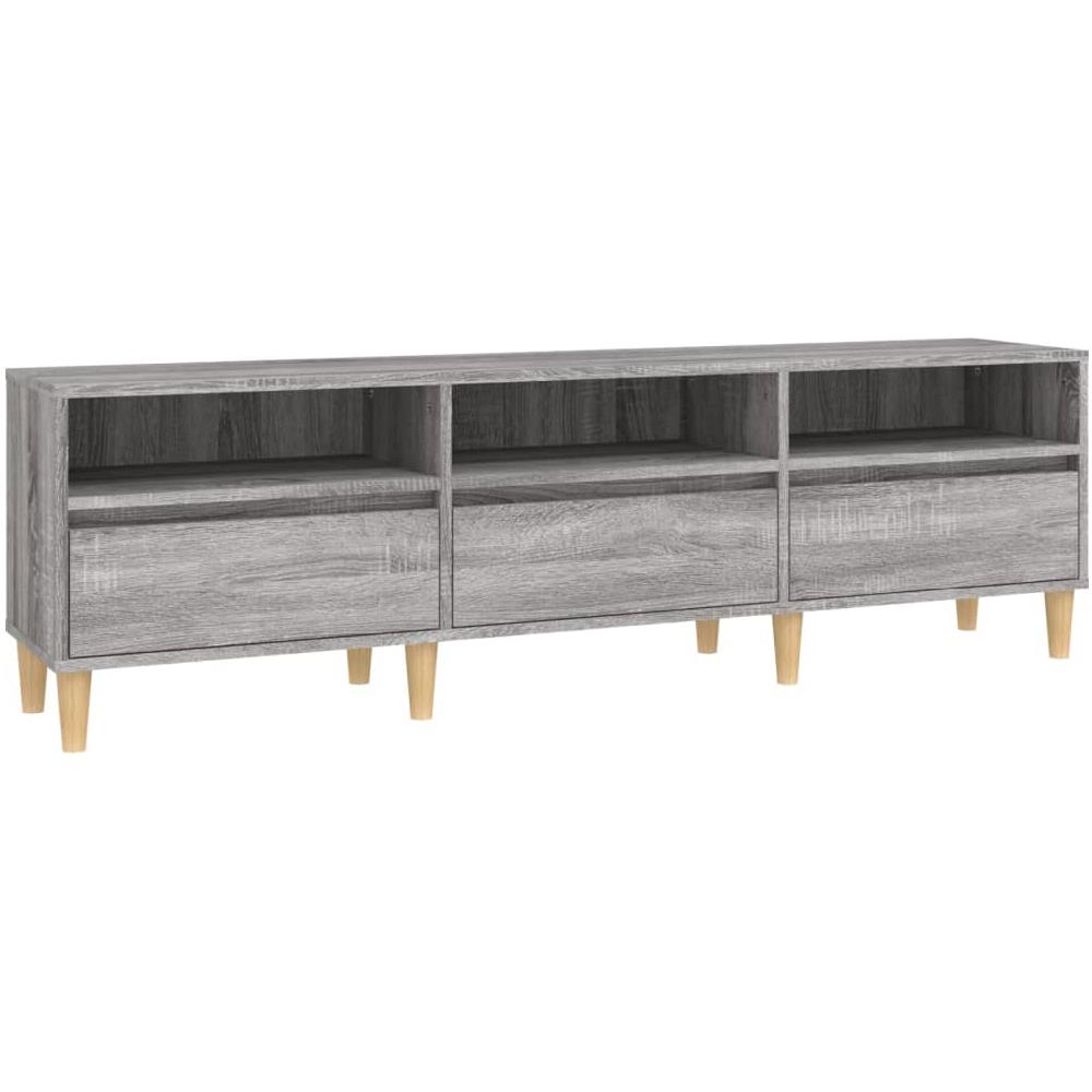 Mobile Porta Tv Grigio Sonoma 150x30x44,5 Cm Legno Multistrato - Foto 2