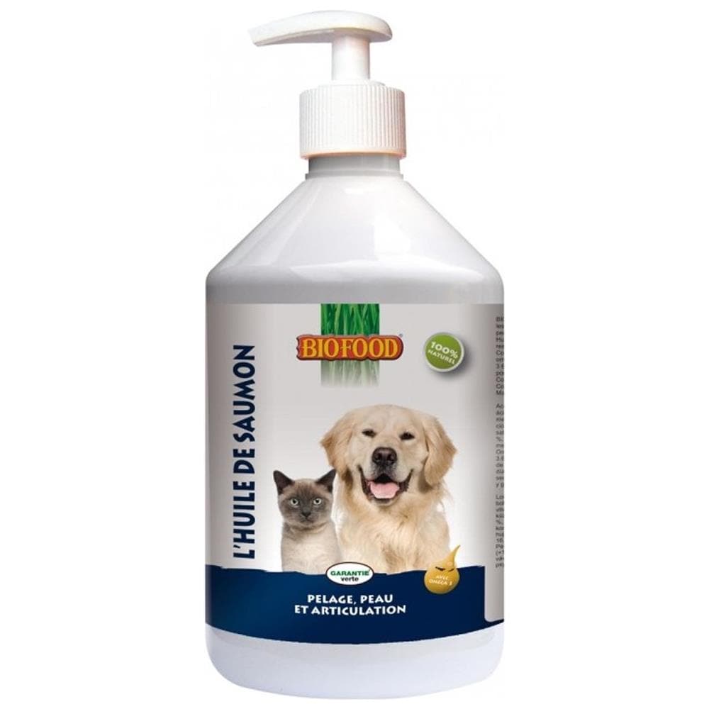 Olio Di Salmone Cappotto Pelle E Articolazione Cane E Gatto 500ml - Foto 1