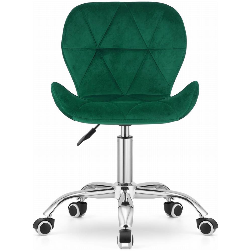 Sedia girevole in velluto Valora AVOLA verde ergonomica per ufficio - Foto 2