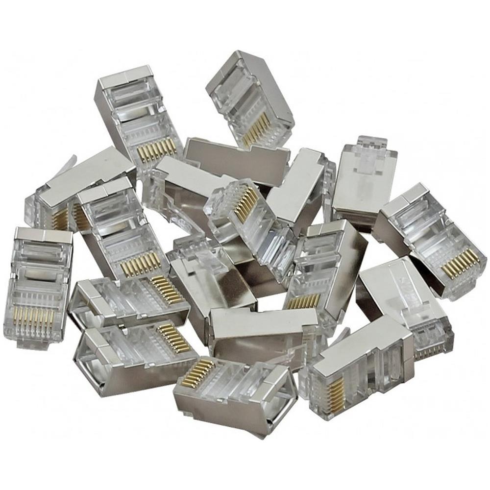 Connettori Schermati Rj45 Ftp 50 Pz. 8p8c - Foto 1
