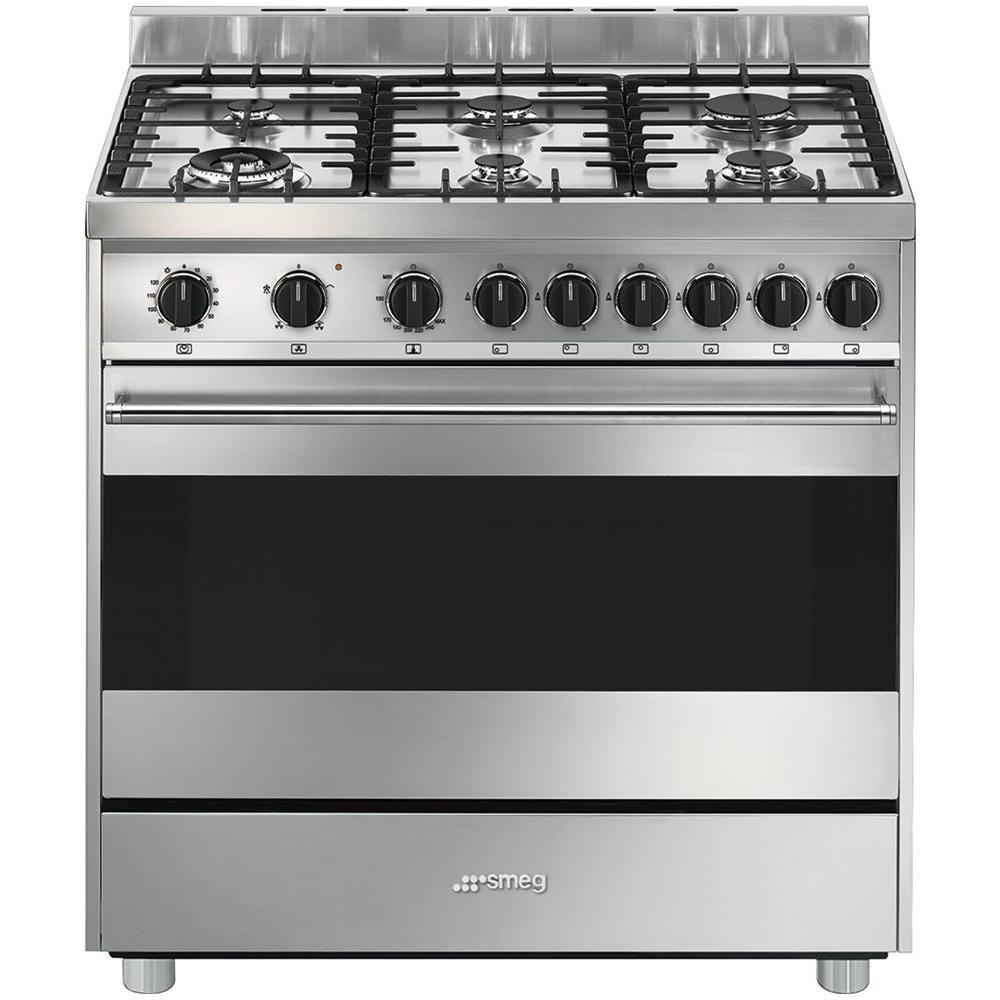 SMEG - Cucina a Gas B9GVXI9 6 Fuochi con Forno a Gas Ventilato - ePRICE SMEG - Cucina a Gas B9GVXI9 6 Fuochi con Forno a Gas Ventilato - ePRICE