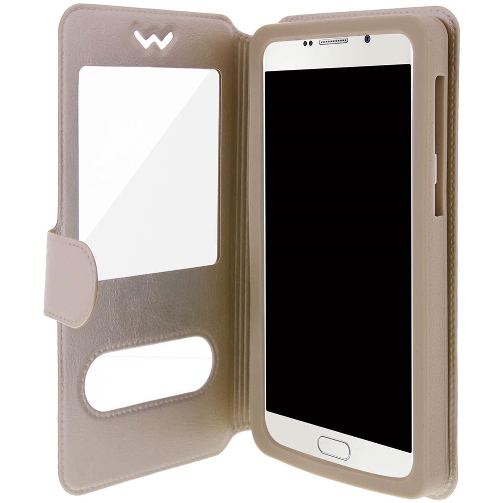 Custodia Stand Doppia Finestra Universale Taglia Xl - Oro - Foto 1