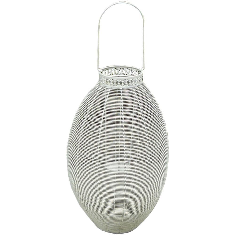 Portacandela Stile Provenzale In Ferro Verniciato Cm 19 X 37,5 X 56 H - Foto 3