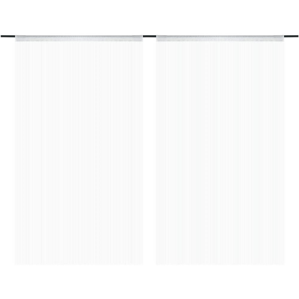 2 Pz Tende A Fili 100x250 Cm Bianche - Foto 1