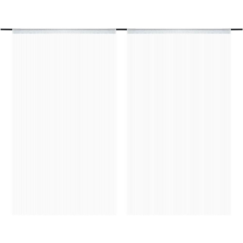 2 Pz Tende A Fili 100x250 Cm Bianche - Foto 2