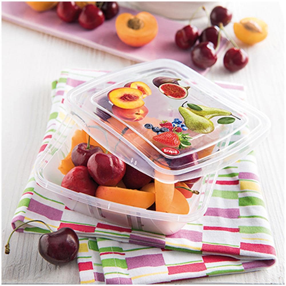 Contenitore Frigo Con Stampa Bianco - Foto 2