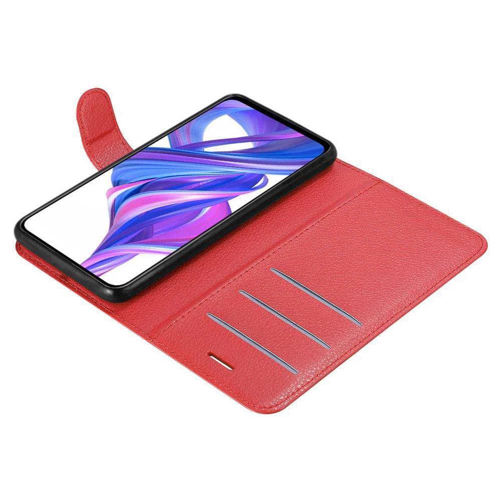 Custodia Compatibile Con Honor 9x Pro In Rosso Carminio - Coperchio Protettiva Con Chiusura Magnetica, Funzione Stand E Tasca Per Le Carte - Foto 8