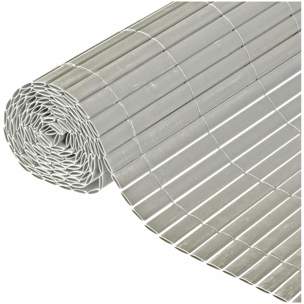 Recinzione Da Giardino A Doppio Lato In Pvc 1,5x3m Grigio - Foto 1