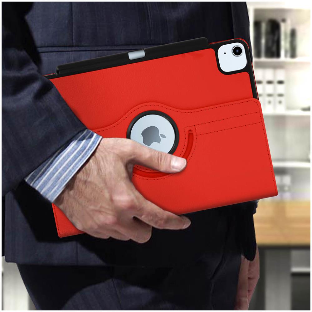 Custodia Ipad Air 2020 Supporto Regolabile 360° - Rosso - Foto 5