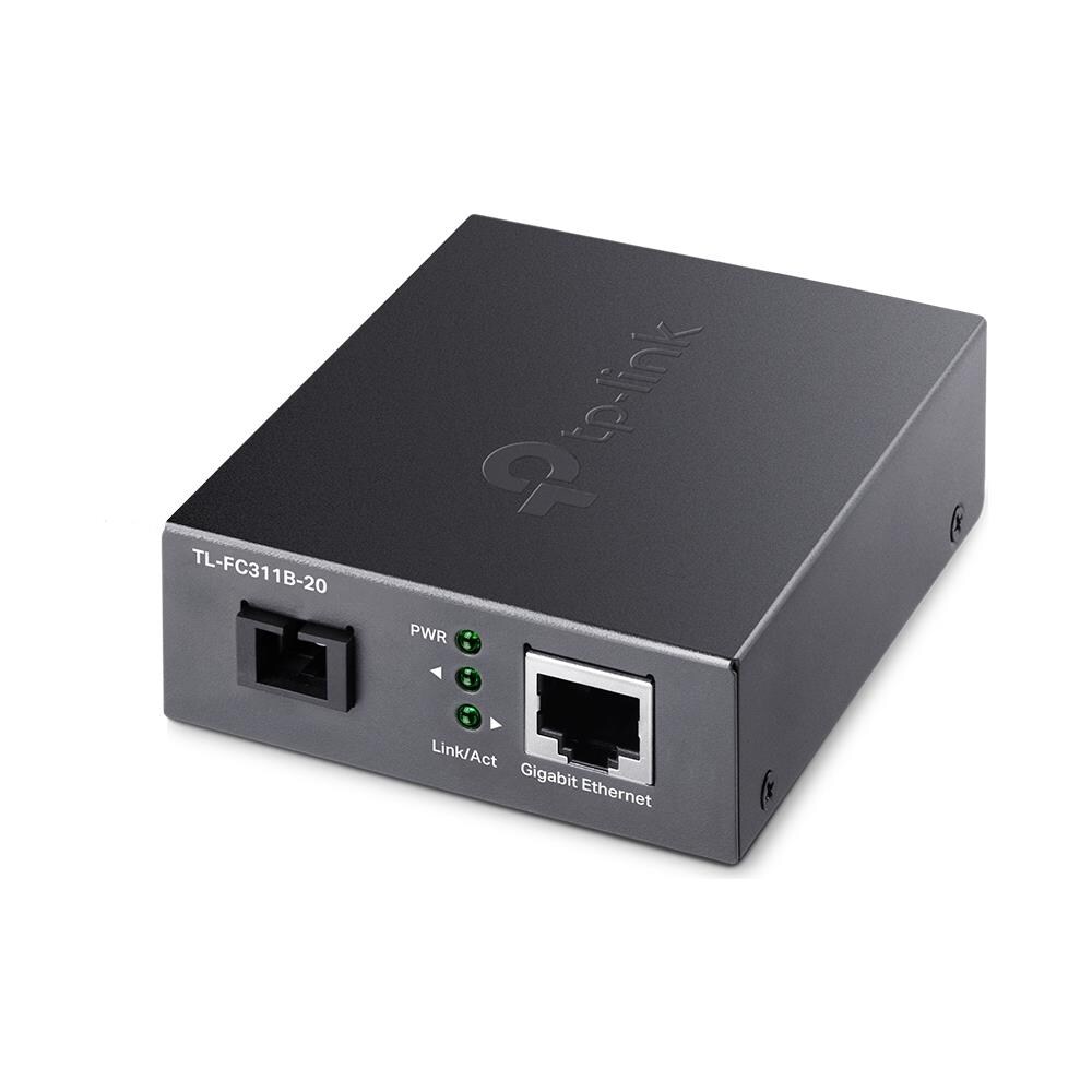 Tp-link Tl-fc311b-20 Convertitore Multimediale Di Rete 1000 Mbit/s Modalitã Singola Nero - Foto 1