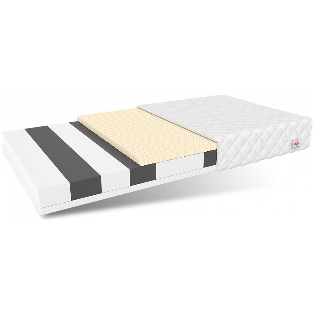 Materasso In Schiuma Corato 80 X 190 - H2 Medio / H3 Medio Rigido - Schiuma Hr Ad Alta Resilienza, Lattice - Foto 1